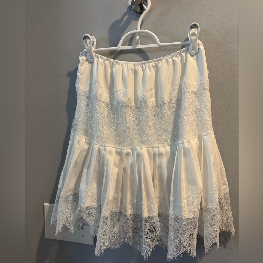 Viral Amazon White Lace Skirt